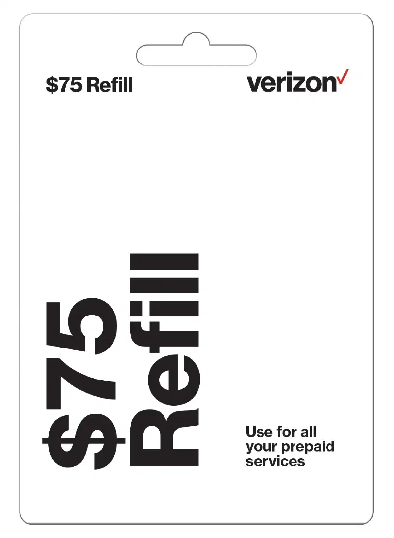 Tarjeta de recarga de Verizon